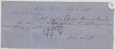 Promissory note from John Smith