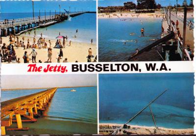 Postcard The Jetty, Busselton WA