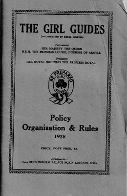 The Girl Guides Policy Organisation & Rules 