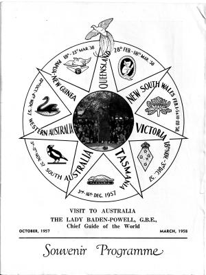 Visit to of Australia the Lady Baden-Powell Souvenir Programme