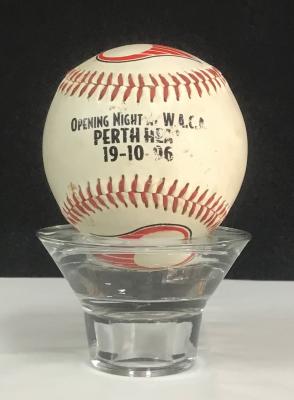Baseball used in the opening game at the WACA Ground - 1996
