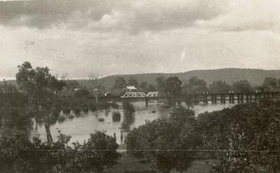 Richard Edgar Francis' property, Canning River in flood