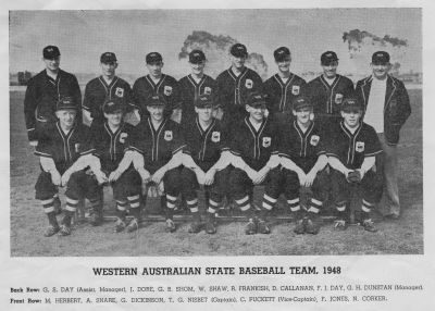 1948 Western Australian State Baseball Team