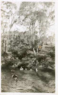 Group of people in the Southern River pool