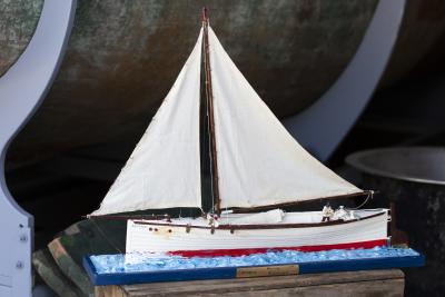 Model of sailing boat called the Canopus