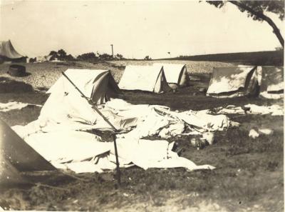 Camp at Swanbourne Rifle Range 