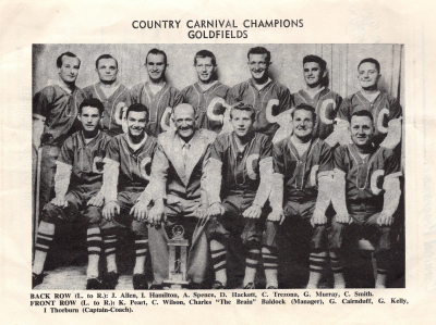 1961 Country Carnival Champions - Goldfields team