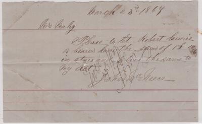 Promissory note from John McNeece