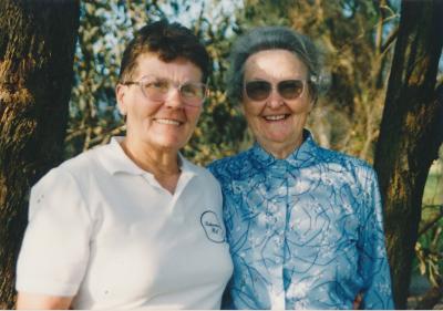 Mrs Audrey Perrier and Mrs Ruby Mullineax