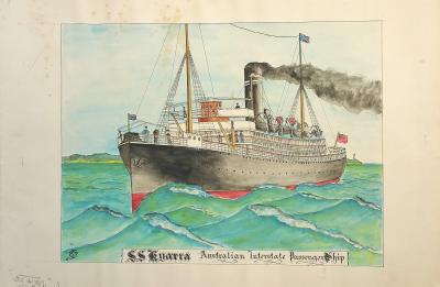 Watercolour of SS Kyarra