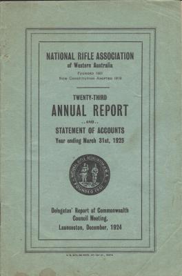 NRAWA Annual Report 1925