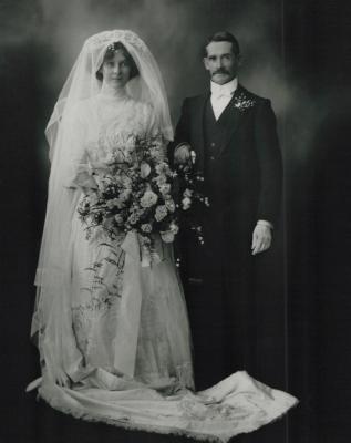 Wedding Photograph - Jim and Lillian Dennis