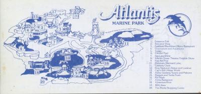 Archive 17.20 - Flyer, Atlantis Marine Park map