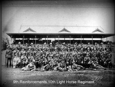 World War 1, Western Australia, 9th Reinforcement, 10 Light Horse, 1915