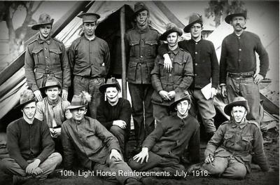 World War 1, Western Australia, 16th Reinforcement, 10 Light Horse, 1916