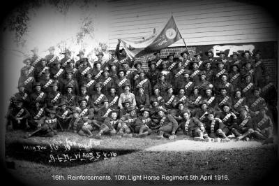 World War 1, Western Australia, 16th Reinforcement, 10 Light Horse, 1916