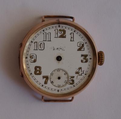 Wristlet watch presented to J.E. Jones