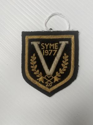 Gold & Silver Embroidered badge