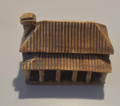 small clay model of Catholic Presbytery, Central Greenough