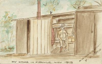 Railway Operating Division - World War 1, Watercolour, GARBETT, 1918