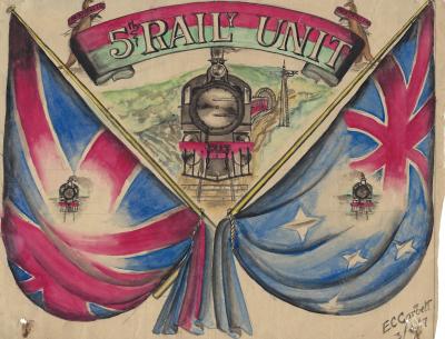 Railway Operating Division - Watercolour Sketch, GARBETT, 1918