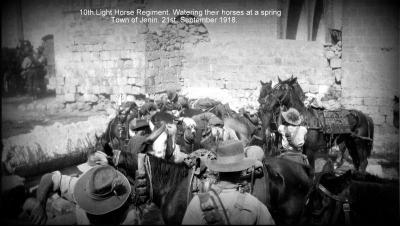 World War 1, Middle East, Syria, Jeneen, Logistic, Watering,10 Australian Light Horse, 1918