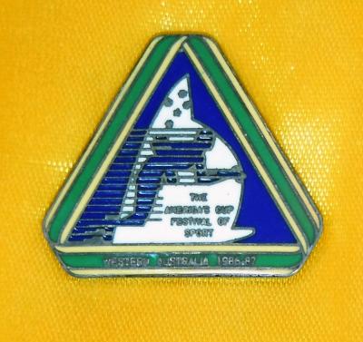 1986/87 America's Cup Festival of Sport badge/lapel pin