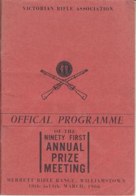 VRA 1966 Queen’s Programme Book