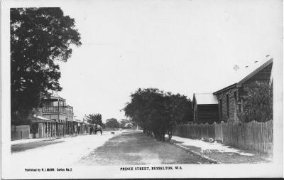 Postcard - Prince Street, Busselton W.A.