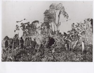 PHOTOGRAPH: INDIGENOUS AUSTRALIANS AT CRAWLEY BAY, C. 1865