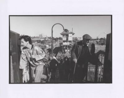 PHOTOGRAPH: PEOPLE WALKING UP FROM SUBIACO STATION, SONYA SEARS, 1997