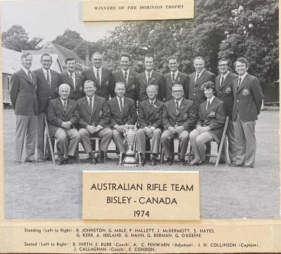 Australian Rifle Team Bisley 1974