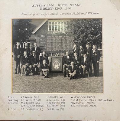 Australian Rifle Team Bisley 1968