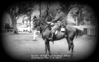 World War 1, Australia, Western Australia, 3011 RUST, 10 Light Horse