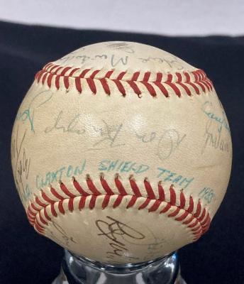 1983 Claxton Shield Series baseball - signed