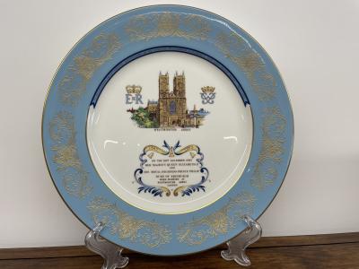 25th Wedding Anniversary of Queen Elizabeth II Plate