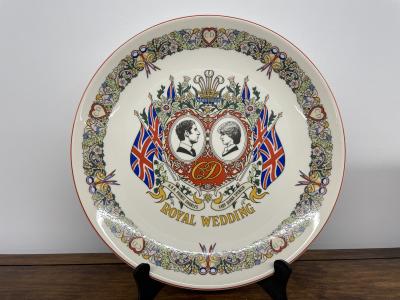 Prince Charles Wedding Wedgewood Plate