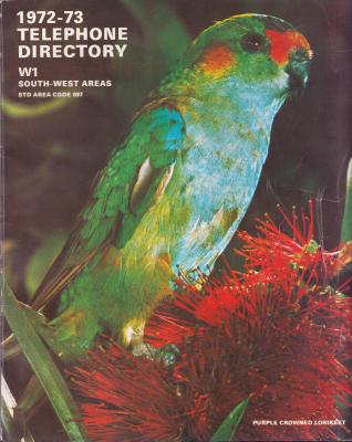 Telephone Directory - 1972-73 W1 South-West Areas