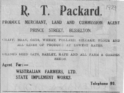 Business documents - R T Packard 