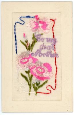 First World War silk postcard