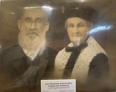 Framed Photograph of John Alexander and Sarah Ellen Holgate (nee Harwood)