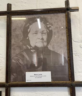 Framed Photograph of an elderly Maria Locke
