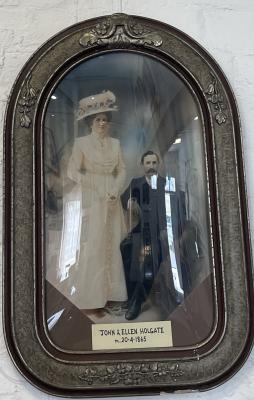 Framed Wedding Photograph of John Alexander Holgate and Sarah Ellen Harwood