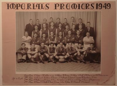 Imperials Football team Premiers