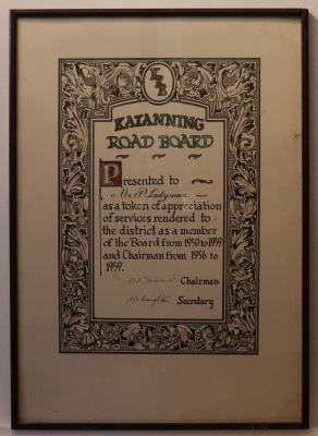 Certificate to P. Ladyman