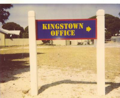 Western Australia,. Rottnest Island. Kingstown Barracks,.Location signage, 2015