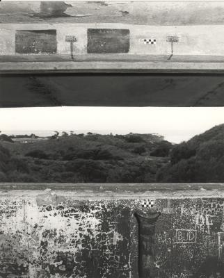 Western Australia, Rottnest Island. Bickley Battery. Views of and from interior of Command Post.