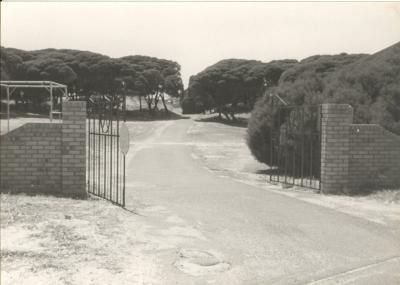 Western Australia, Rottnest Island. Kingstown Barracks. Main entry gates.