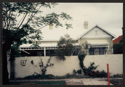 PHOTOGRAPH: HOUSE AT 97 HAMERSLEY ROAD, SUBIACO