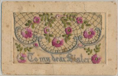 World War One Embroidered Silk Postcard